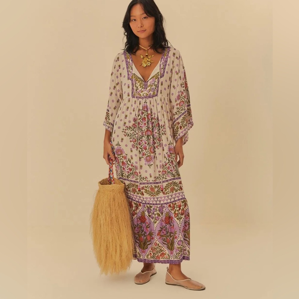 FARM Rio Romantic Beauty Long Dress Size XS